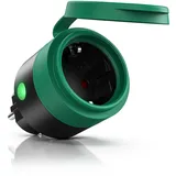 Bearware Smart-Home-Steckdose IP44 3600 W Grün/Schwarz