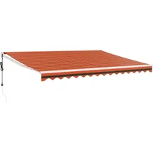 vidaXL Elektrische Markise 4,5 x 3 m braun/orange