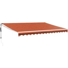 vidaXL Elektrische Markise 4,5 x 3 m braun/orange