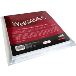 WetGAMES Sex-Laken, 180 x 220 cm, weiß, wasserfestes Laken (1 Stück) 1 St