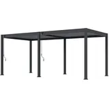 pergoline Pergola Alu Stahl 3 m x 6 m schwarz
