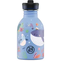 24Bottles Urban Bottle Kids Ocean Friends Blau 0,25 l