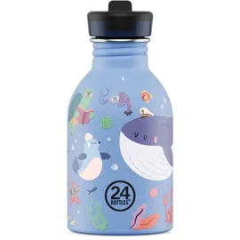 24Bottles Urban Bottle Kids Ocean Friends Blau 0,25 l