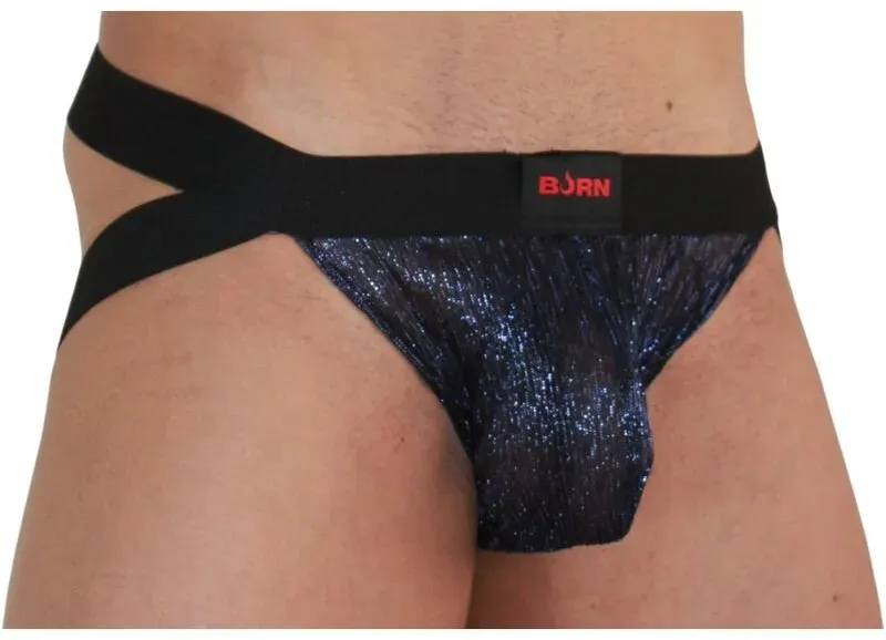 BURN - 006 JOCK GLÄNZEND BLAU / SCHWARZ S - M