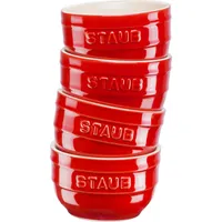 Staub Xs-Minis Ramekins 200 ml rot 4 St.