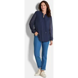GOLDNER Chiffonbluse Blau 24