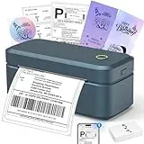 Abelmark DHL Etikettendrucker Bluetooth, Label Printer 4x6 Thermodrucker, Versandetiketten Drucker für Amazon, Etsy, Shopify, Ettikettendrucķer für DHL, kompatibel mit iOS, Android, Windows, Mac