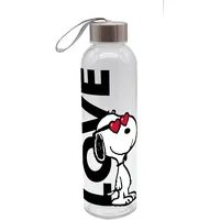 Gedalabels GEDA LABELS Unisex Jugend Peanuts Love Trinkflasche, Glasflasche,