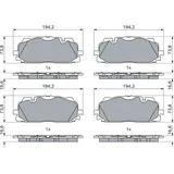 Bosch Bremsbelagsatz, Scheibenbremse