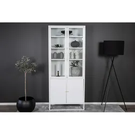 VCM Vitrine 80 x 41 x 190 cm Weiß