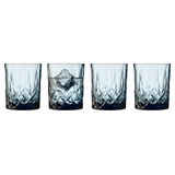 f&h group Lyngby Glas Sorrento Whiskyglas Tumbler, 32 cl, 4 Stck., Blau