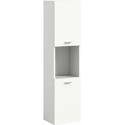 Ebuy24 Boston Hochschrank Bad 2 Türen 1 Fach weiß.