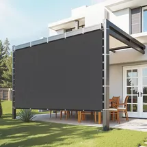Vevor Sonnenschutztuch 305 x 305 cm Schwarz HDPE 1 St.