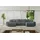 altdecor Ecksofa Cord 6-Sitzer Dunkelgrau