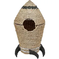 Kinder Aufbewahrungskorb Rakete PAARL Seegras Naturfarben