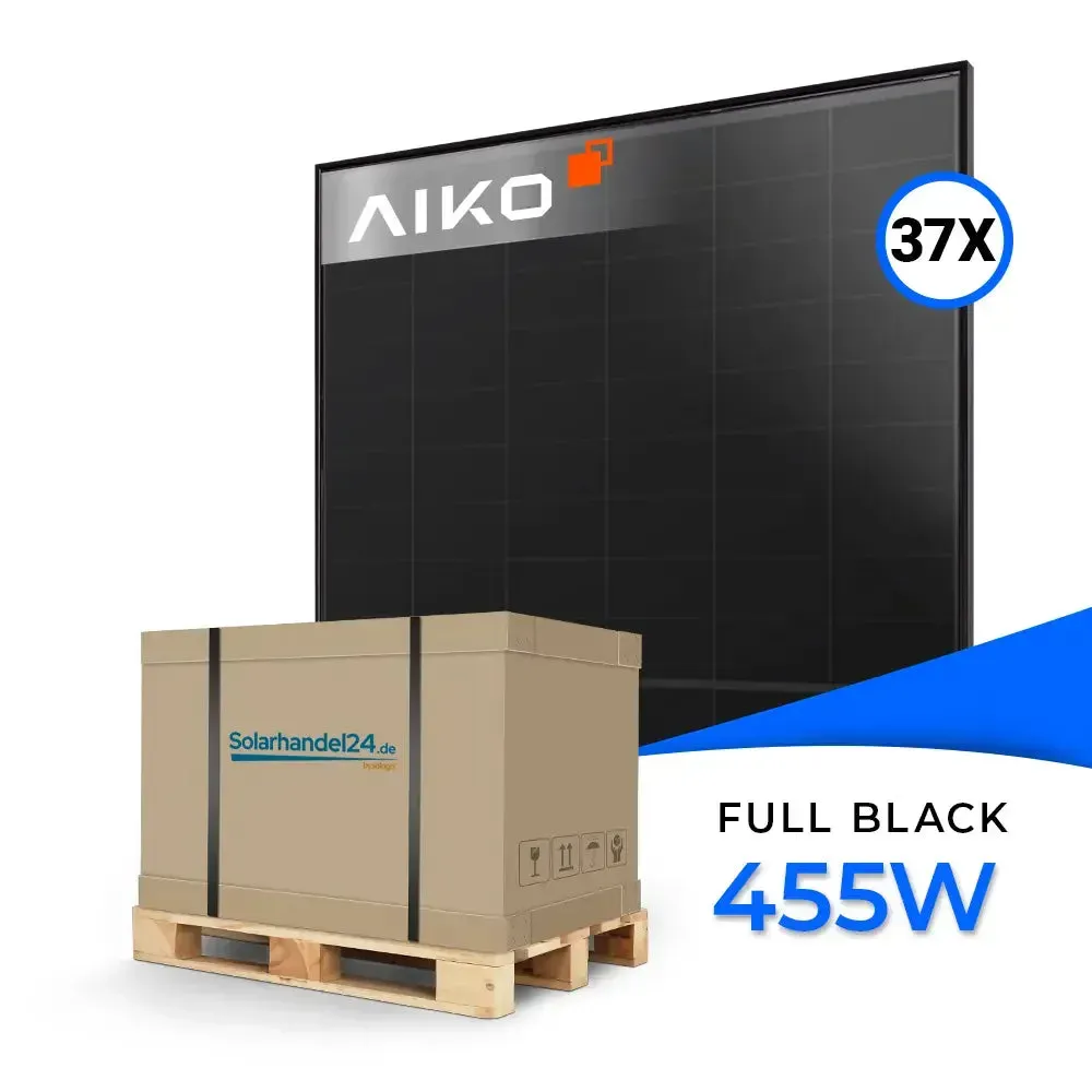 AIKO Solar 455W Glas-Glas Full Black Modul AIKO-A-MAH54Db Neostar 2S+ Palette (37 Stk.) - 37 Stück Palette