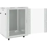 vidaXL 15U Netzwerkschrank 19" IP20 Grau 60x45x86 cm