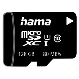 Hama microSDXC 128GB Class 10 UHS-I + SD-Adapter