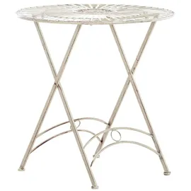 CLP Tegal Gartentisch Ø 71 x 71 cm antik-creme