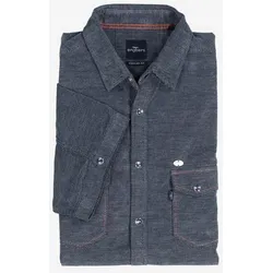engbers Herren Hemd uni blau regular Kent-Kragen - 3XL