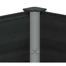 vidaXL Hochbeet 100 x 50 x 91 cm Schwarz