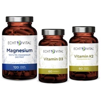 Echt Vital Kombi-Starterpaket Vitamin D3 + K2 Magnesium 1 St Set