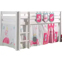 58 aufm Kessel Kinderbett Karolina 90 x 200 cm Massivholz Weiß