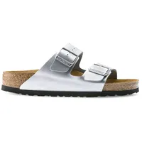 Birkenstock Arizona Birko-Flor schmal silber 40
