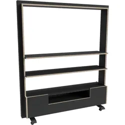 RollingRack, mobiles Regal mit integriertem Sideboard