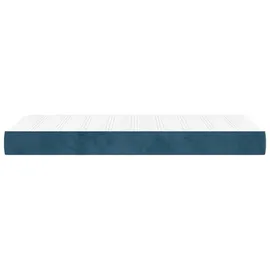 vidaXL Taschenfederkernmatratze Dunkelblau 90 x 200 cm H3