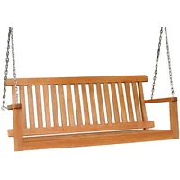 Spetebo Hängebank 130 x 63 x 56 cm Braun