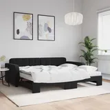 vidaXL Tagesbett 90 x 190 cm Schwarz