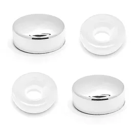 cyclingcolors 2x Abdeckkappen mit Becherscheibe Schrauben Schraubenabdeckung schraubenkappen Kunststoff Duschspiegel Wasserhähne Badezimmer, Chrom 20mm