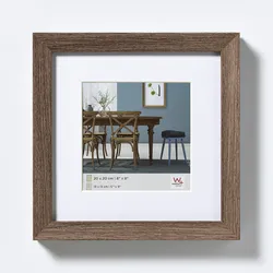 walther + design Fiorito Holz Bilderrahmen 40x40 cm, NUSSBAUM