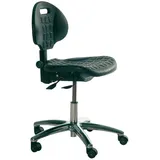 WARMBIER Arbeitsstuhl PU Schwarz