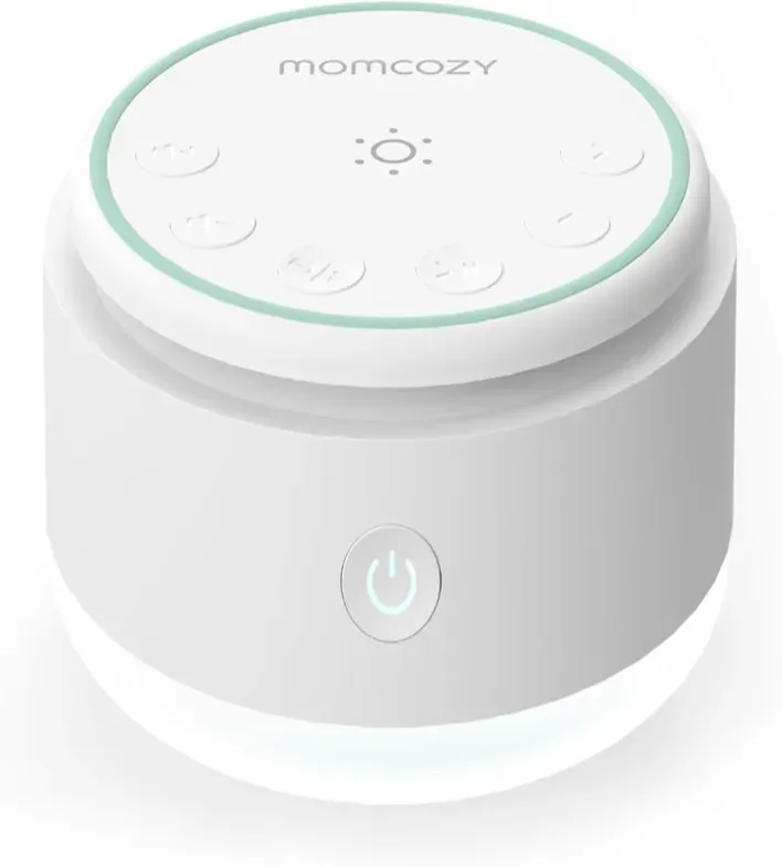 Momcozy Baby-Sound-Maschine, tragbar, weiß