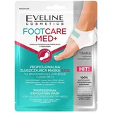 Eveline Cosmetics Professionelle Peeling-Fersenmaske mit 20% PODOPeel-Komplex - Glatte & Erneuerte Füße in 7 Tagen - Pfefferminze, Zuckerrohr- & Orangextrakte
