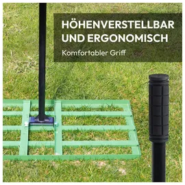 Novaterra Rasen-Nivellierrechen 75x35 cm mit 200 cm Stiel