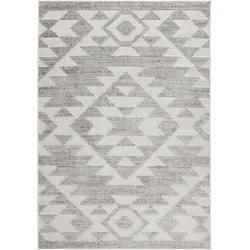 bonprix In-und Outdoor Teppich mit plastischer Struktur, beige, 120x170 cm