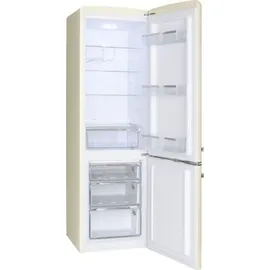 Amica KGCR 387 100 B Retro-Kühl-Gefrierkombination (244 l, 1810 mm hoch, Beige)