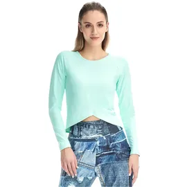 Winshape Functional Light and Soft Cropped Long Sleeve Top AET131LS in delicate mint | Gr.: XL