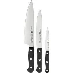 Gourmet Kochmesser, Aufschnittmesser und Schälmesser 3 El.