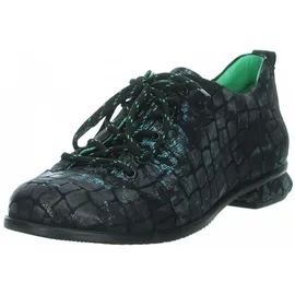 SIMEN Schnürschuh Damen Schwarz/Grün 37