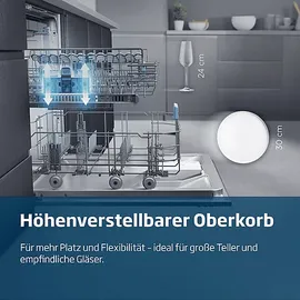 Beko BDDN36462XP Einbau-Geschirrspüler (unterbaufähig, 598 mm)