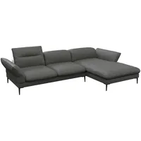 flexlux Ecksofa FLEXLUX "Salino, Funktionssofa mit Recamiere, Relaxsofa, Ecksofa", grau (warm mineral grau), B:307cm H:88cm T:182cm, Sofas, Ecksofa, Sofa mit Arm- und Kopfteil-Verstellungen, Kaltschaum & Stahl-Wellen