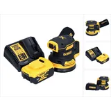 DeWalt DCW 210 P1 Akku Exzenterschleifer 18 V 125 mm Brushless + 1x Akku 5,0 Ah + Ladegerät