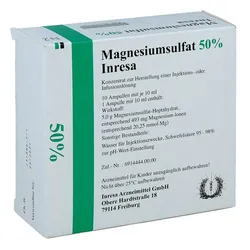 Magnesiumsulfat 50% Inresa Infusionslsg.-konz.