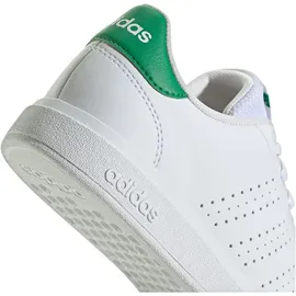 adidas Advantage Base 2.0 Kids Cloud White / Cloud White / Green 39 1/3