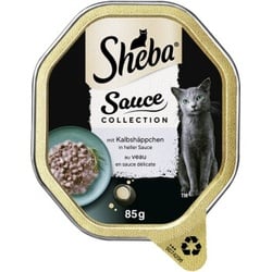 Sheba Sauce Collection 22 x 85 g mit Kalbshäppchen, Ragout / in Sauce