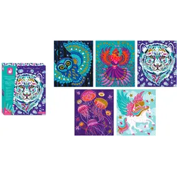Kreativset JANOD "Glitter und Sand - Glitzernde Tiere", bunt, Kreativsets, Kinder